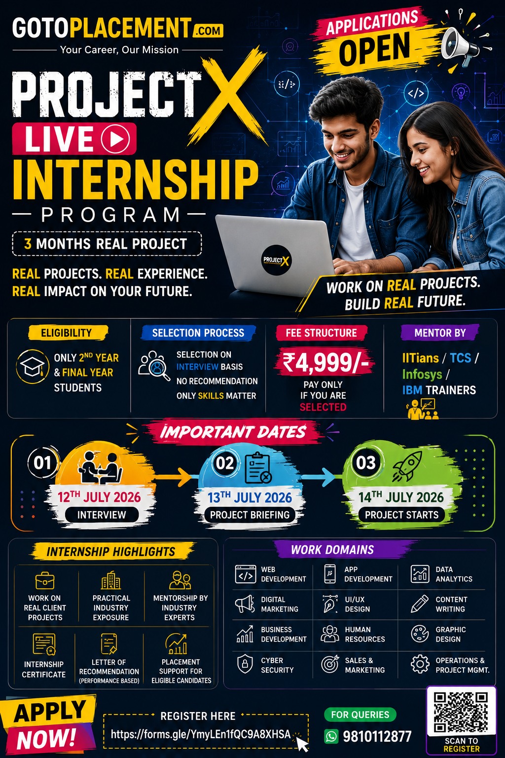 Project X Internship